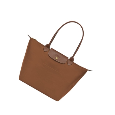 Longchamp Le Pliage Original L τσάντεσ ώμου γυναικεια καφε | GR-265KRQC